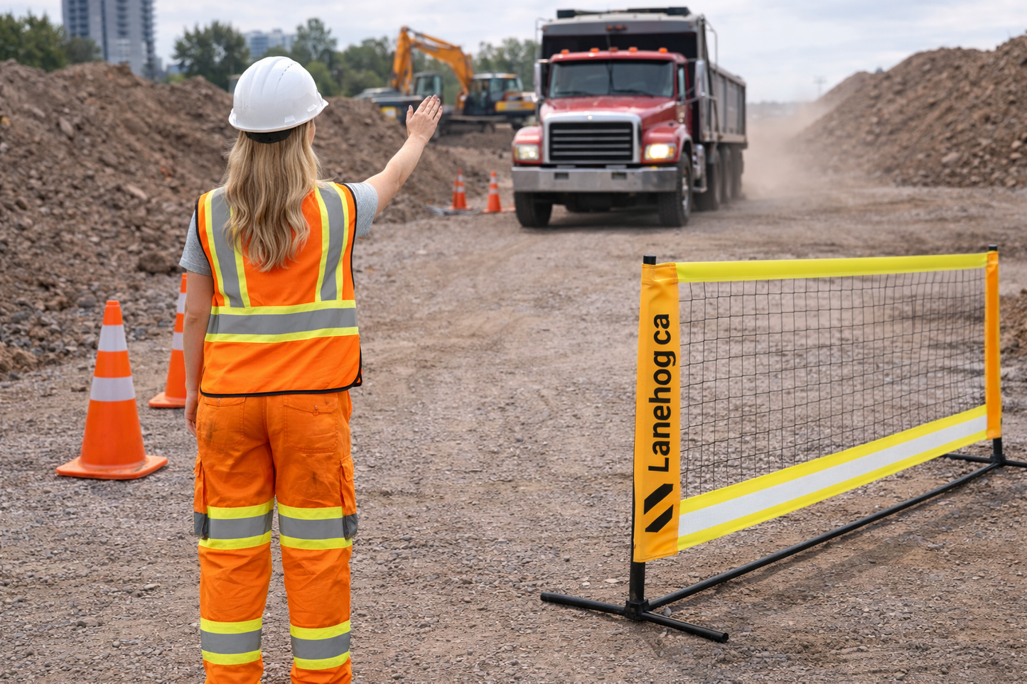 Lanehog™ Portable Site Barrier